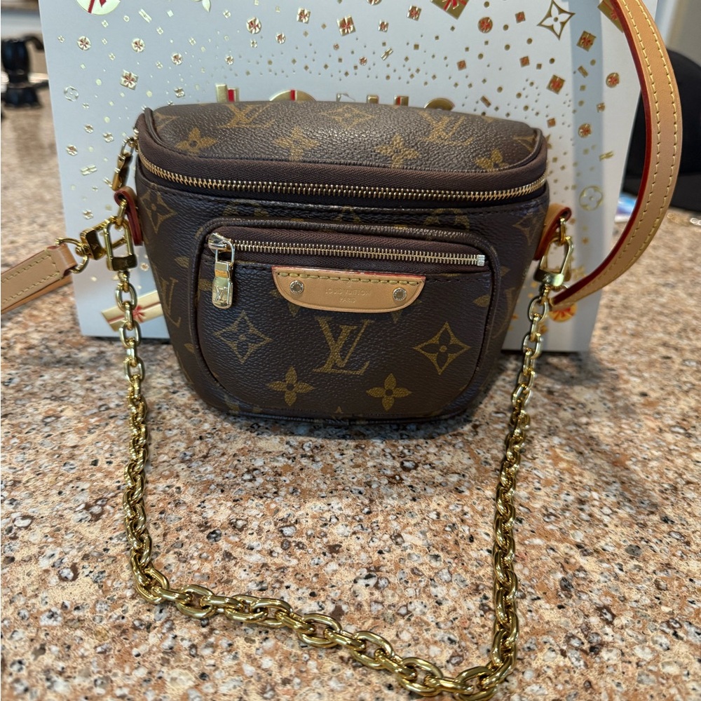 Louis Vuitton Mini Bum Bag Brown Monogram Crossbody Bag